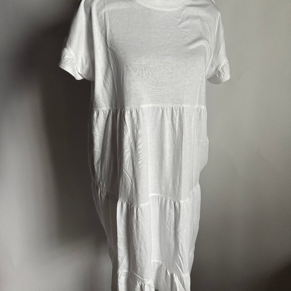 NWT JCrew Swingy Tiered Jersey Dress Size M - Picture 5 of 7